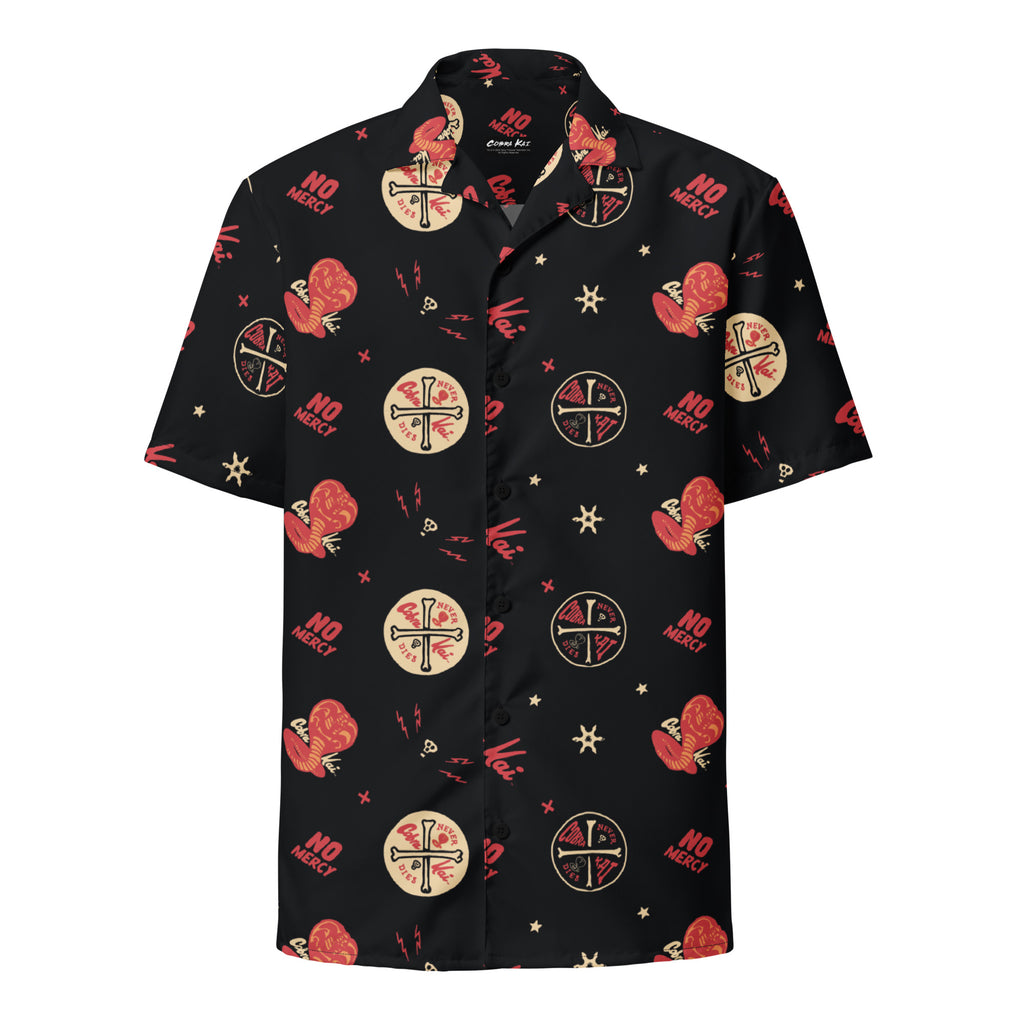 Cobra Kai Never Dies Pattern Unisex Button Shirt