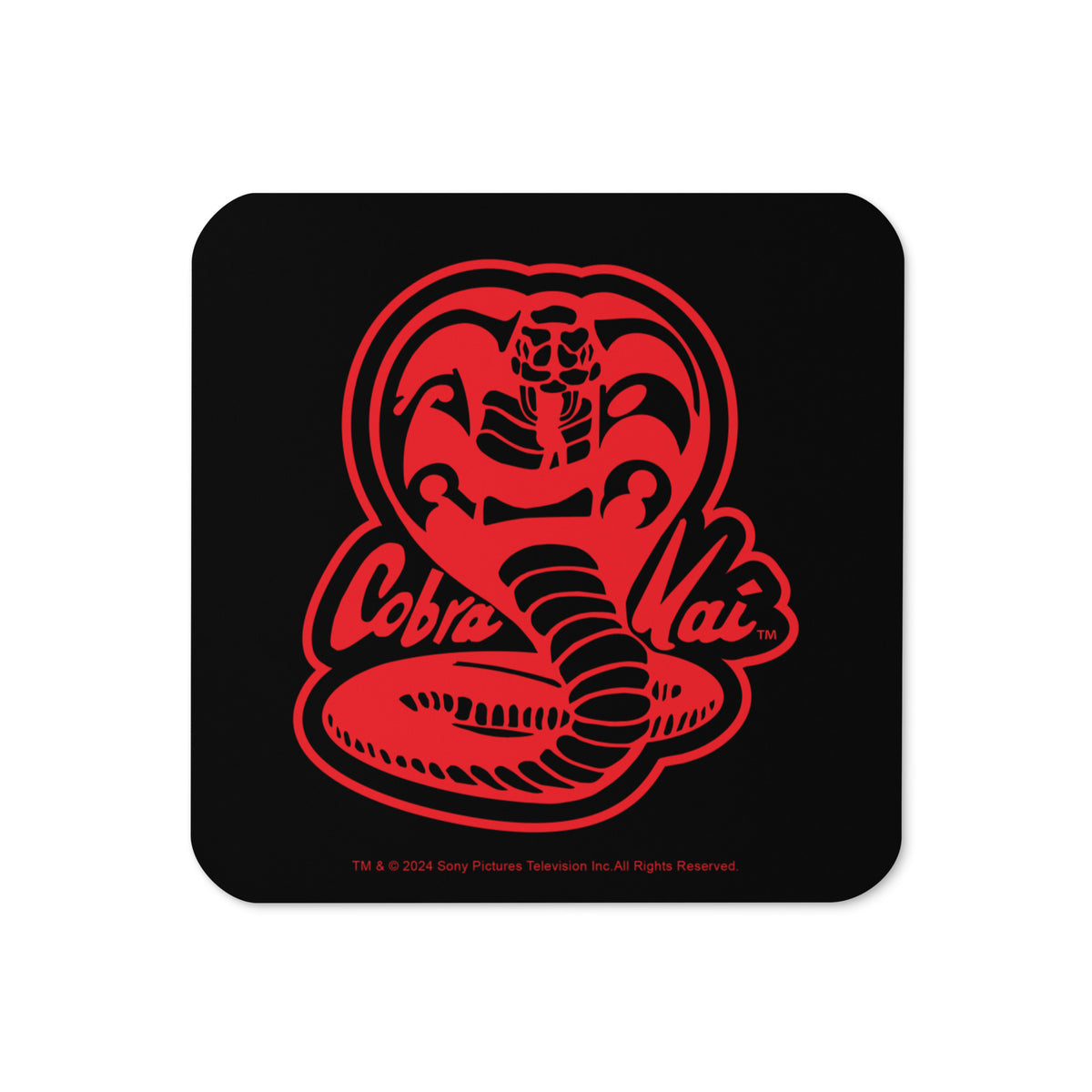 Cobra Kai Red Logo Coaster