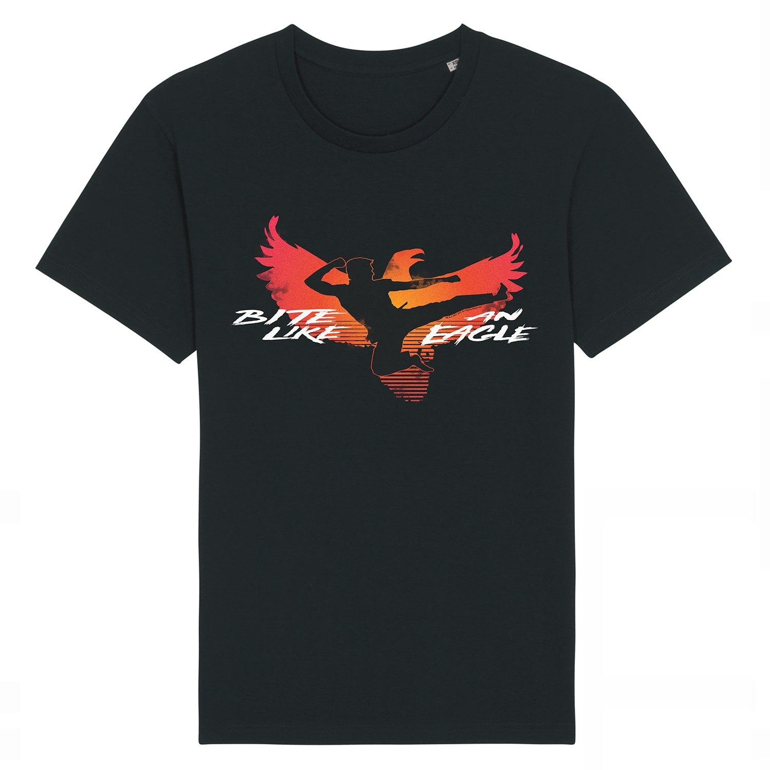 Bite Like An Eagle Silhouette Black Unisex T-Shirt