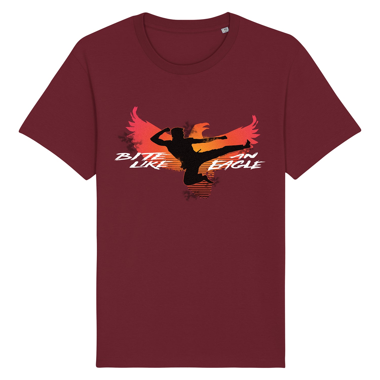 Bite Like An Eagle Silhouette Burgundy Unisex T-Shirt