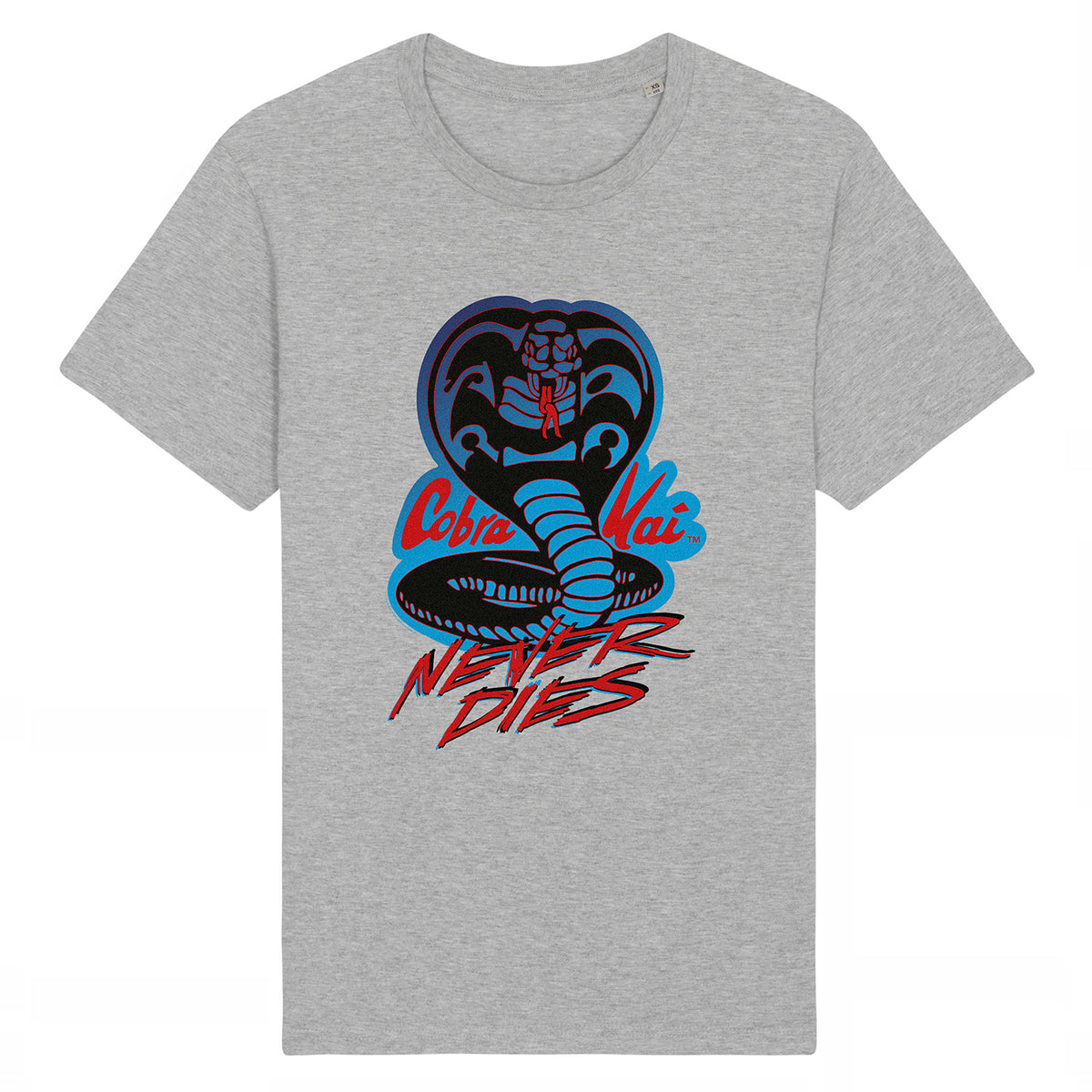 Cobra Kai Never Dies Heather Grey Unisex T-Shirt
