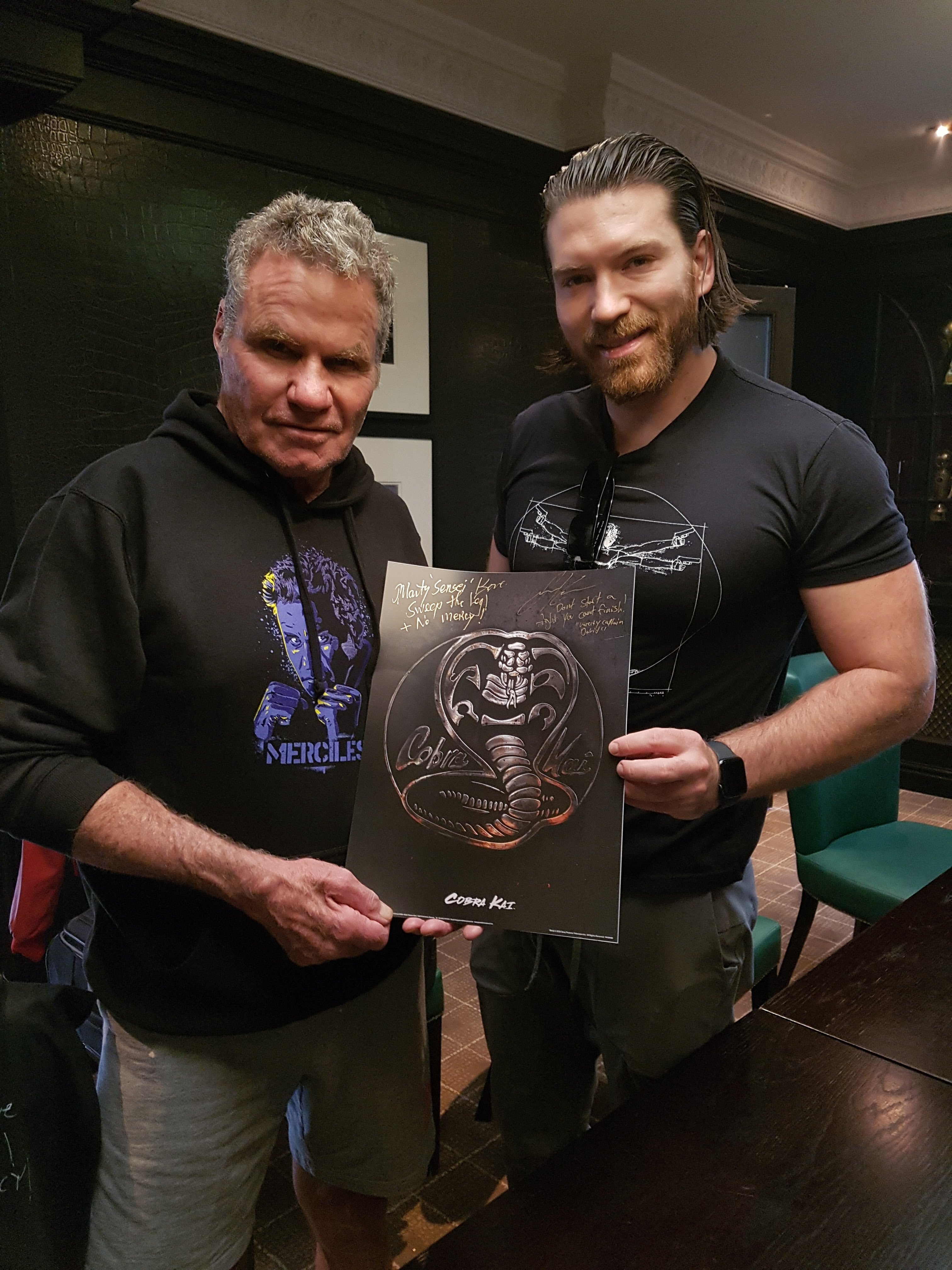 Cobra Kai Signed Framed Print Auction