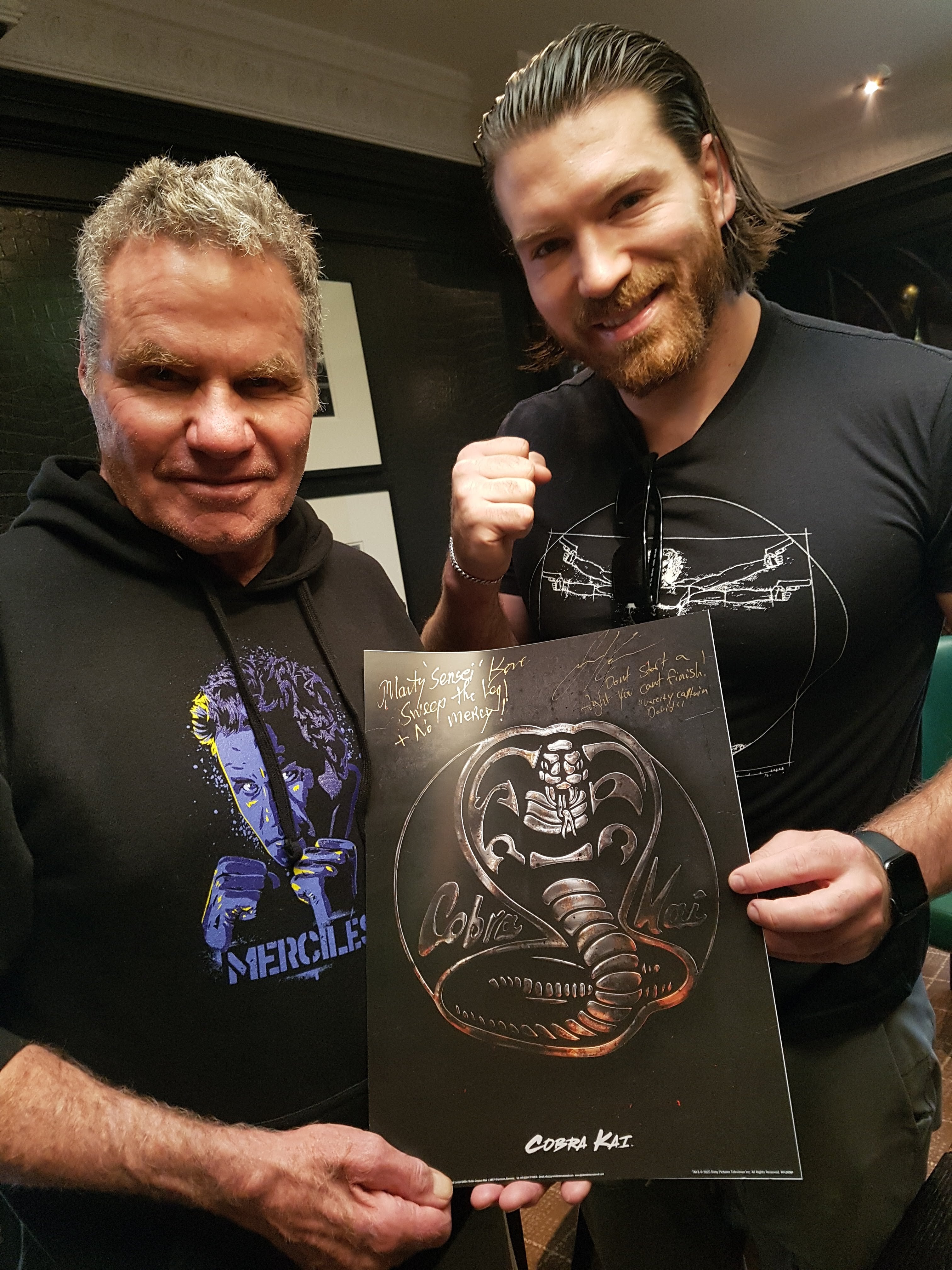 Cobra Kai Signed Framed Print Auction