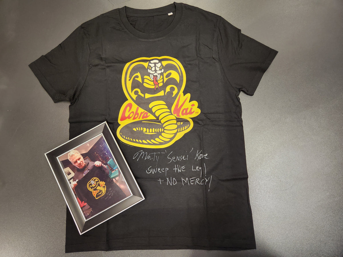 Cobra Kai Signed Martin Kove T-Shirt Auction