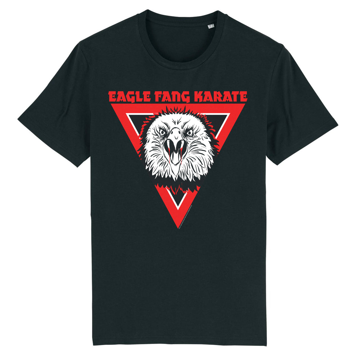 Eagle Fang Bite Like An Eagle Triangle Black T-Shirt