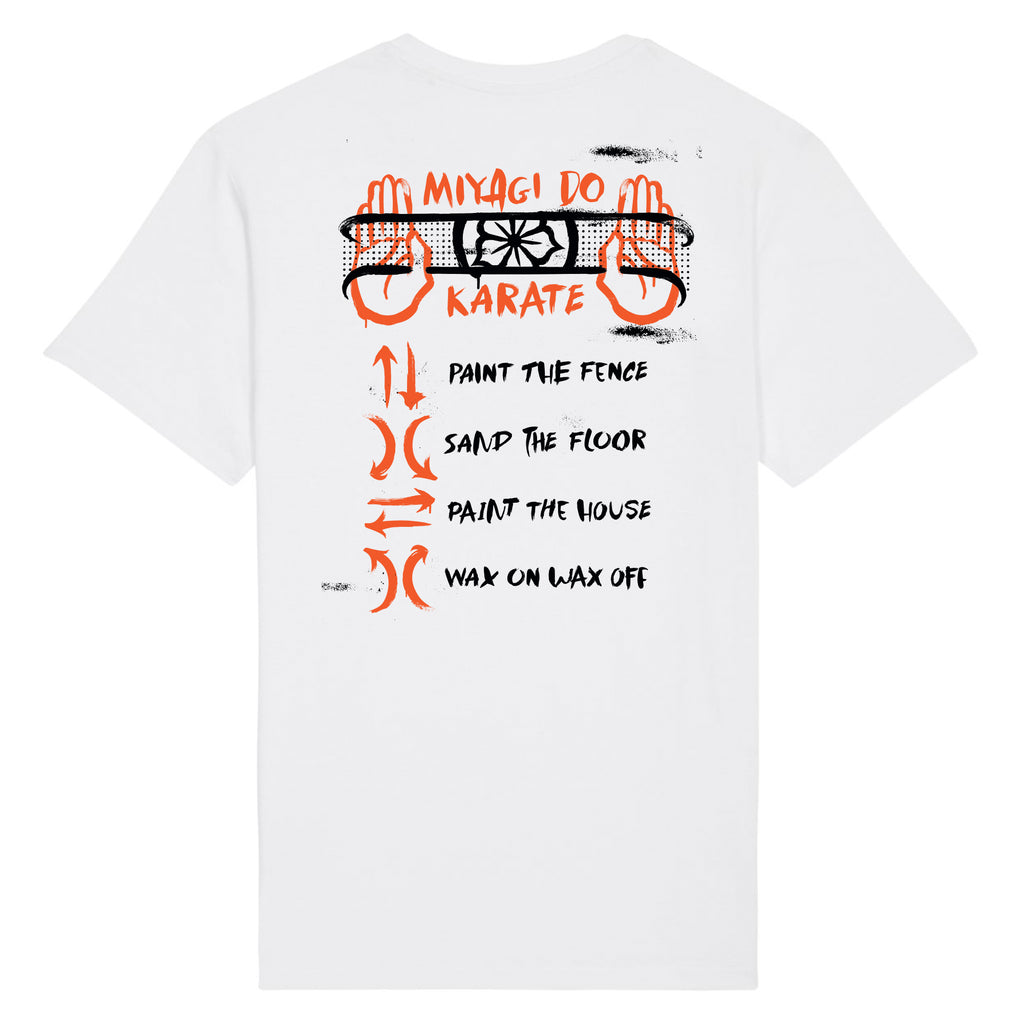 Miyagi-Do Crane Kick White Unisex T-Shirt