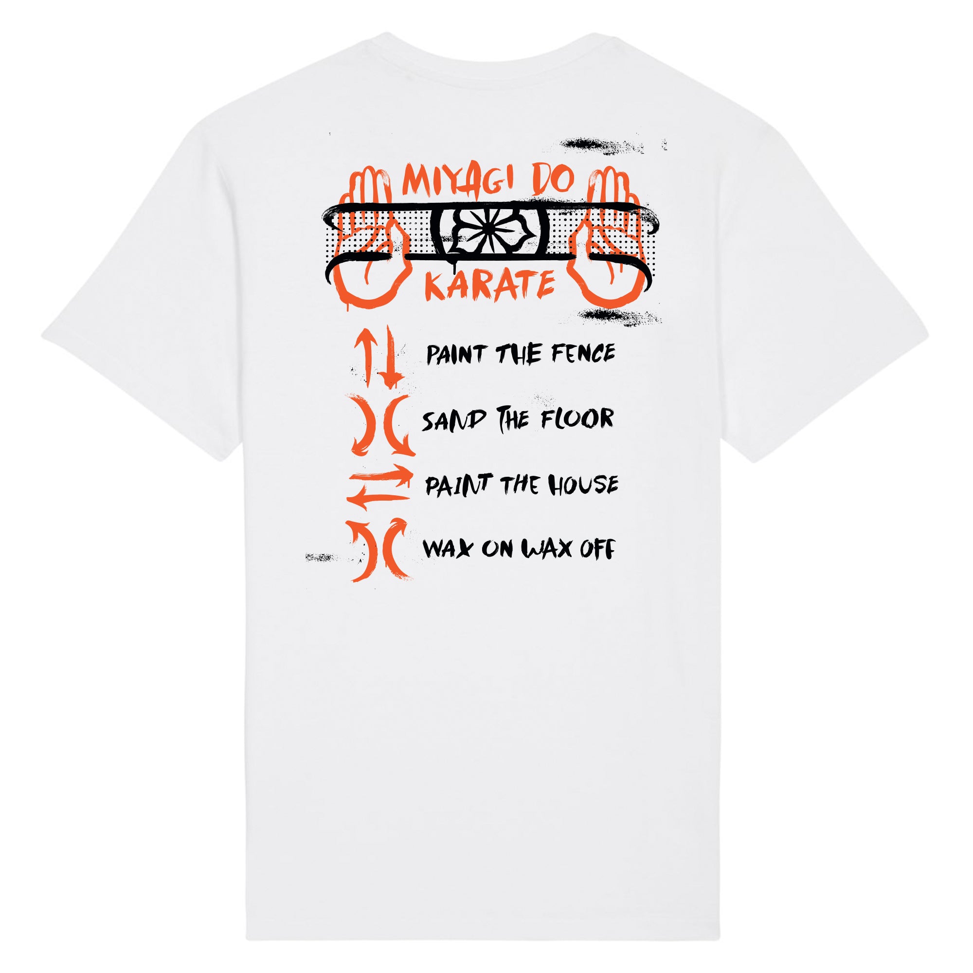 Miyagi-Do Crane Kick White Unisex T-Shirt