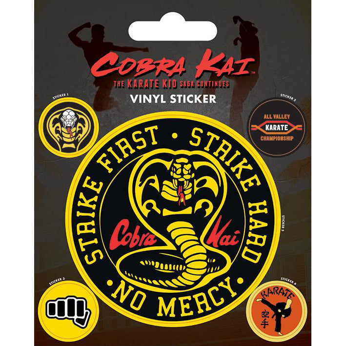 Cobra Kai No Mercy Vinyl Stickers
