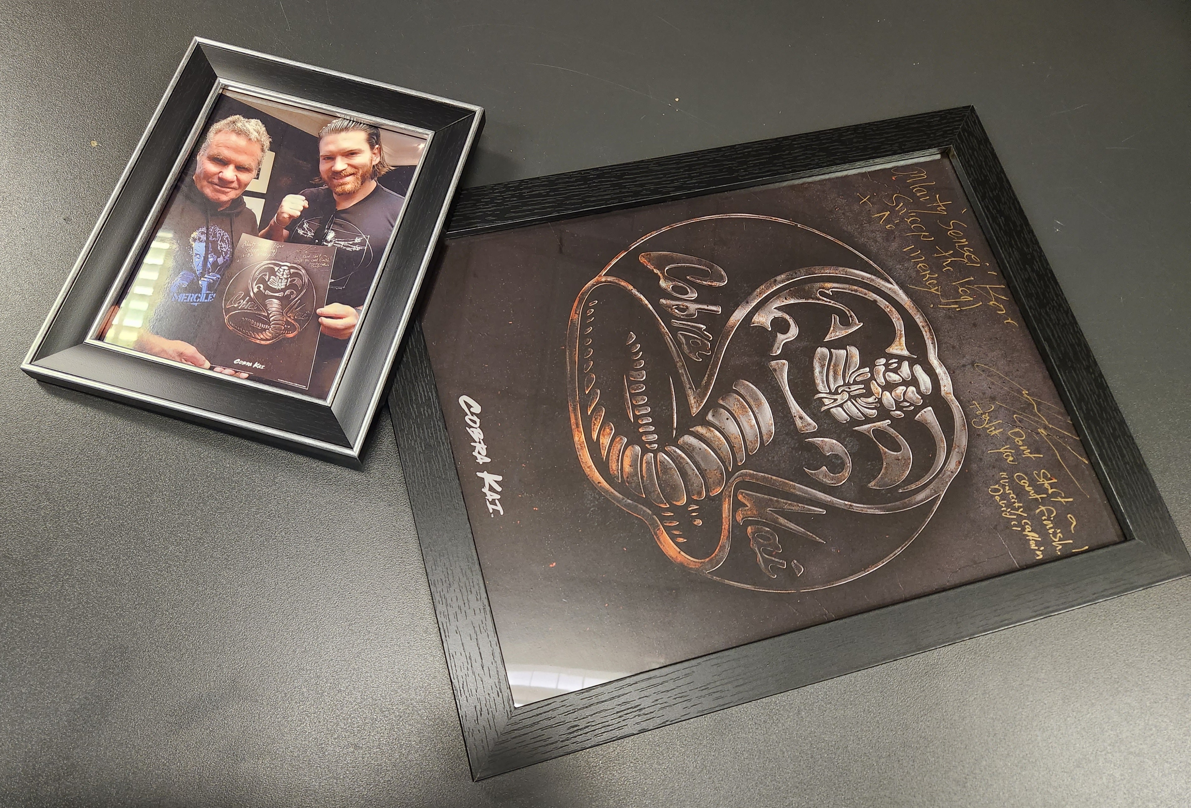 Cobra Kai Signed Framed Print Auction
