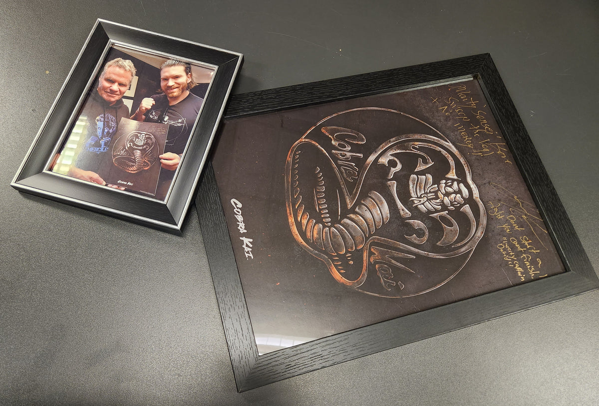 Cobra Kai Signed Framed Print Auction