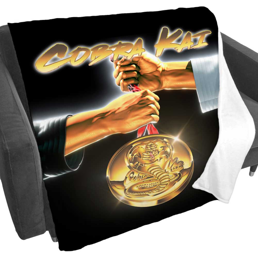 Cobra Kai Medal Fleece Blanket