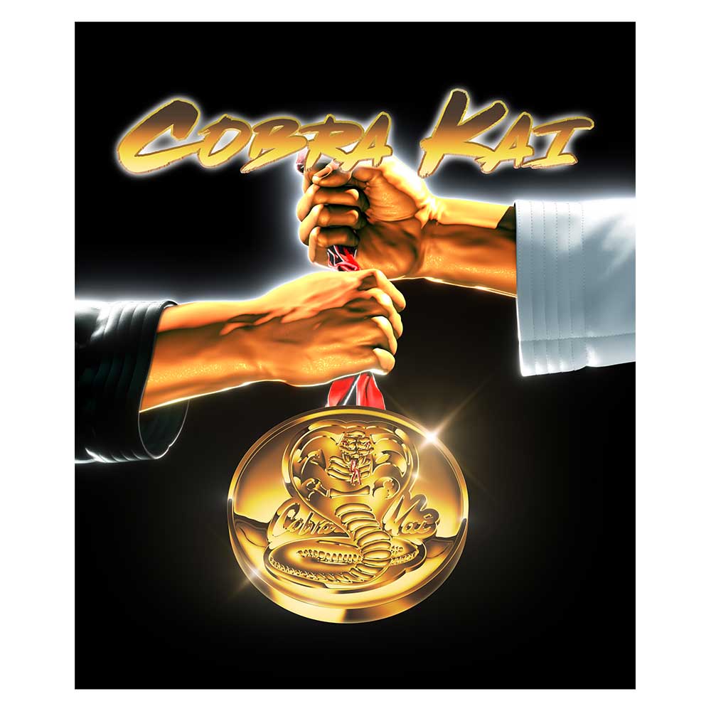 Additional image of Cobra Kai Medal Fleece Blanket