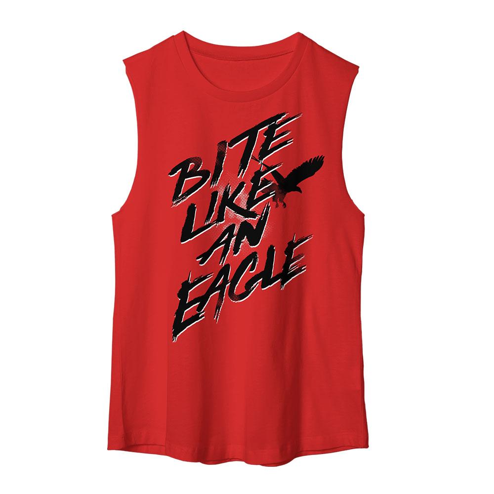 Bite Like An Eagle Red Muscle Tee from Cobra Kai